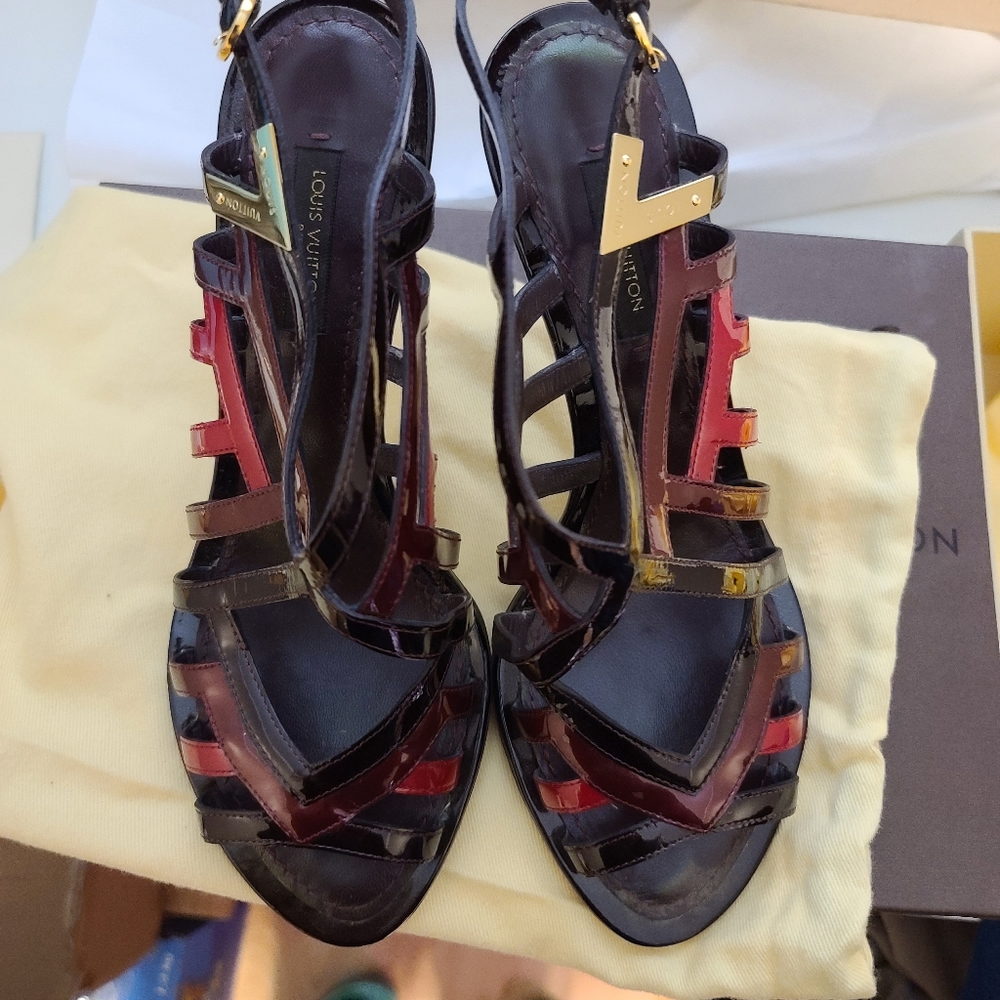 Louis Vuitton caged heels
